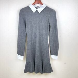 Forever 21 Womens Dress Sz M Wednesday Whimsigoth Dark Academia Collared Sweater